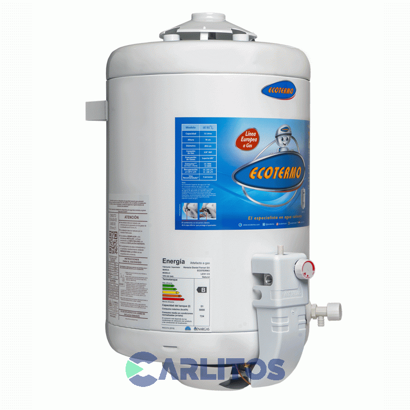 Termotanque A Gas Ecotermo 51 Litros Le 51