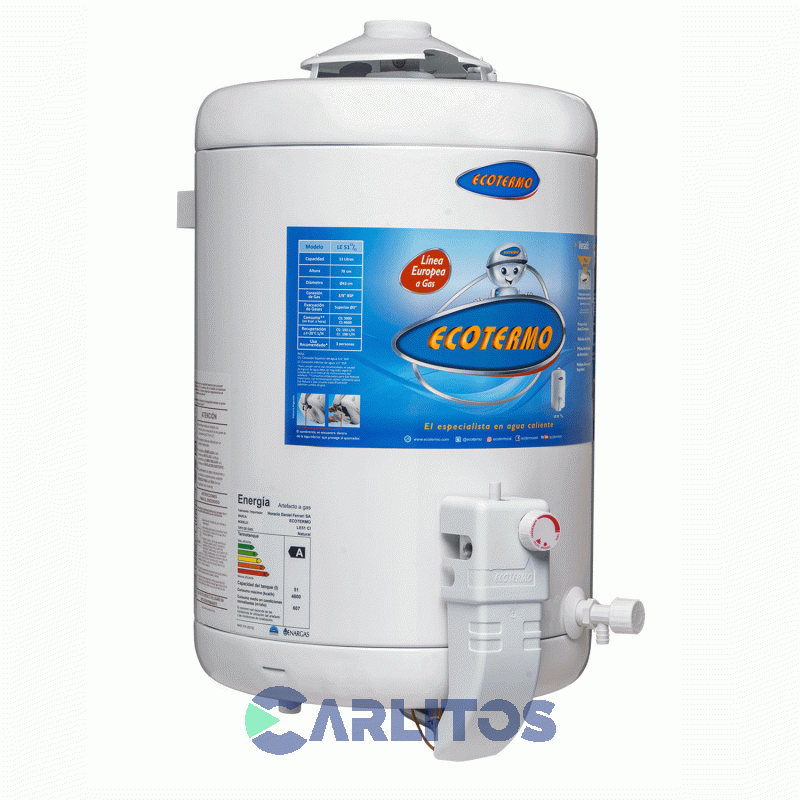 Termotanque A Gas Ecotermo 51 Litros Le 51