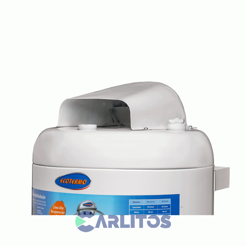 Termotanque A Gas Ecotermo Alta Recuperación 23 Litros Ep 23