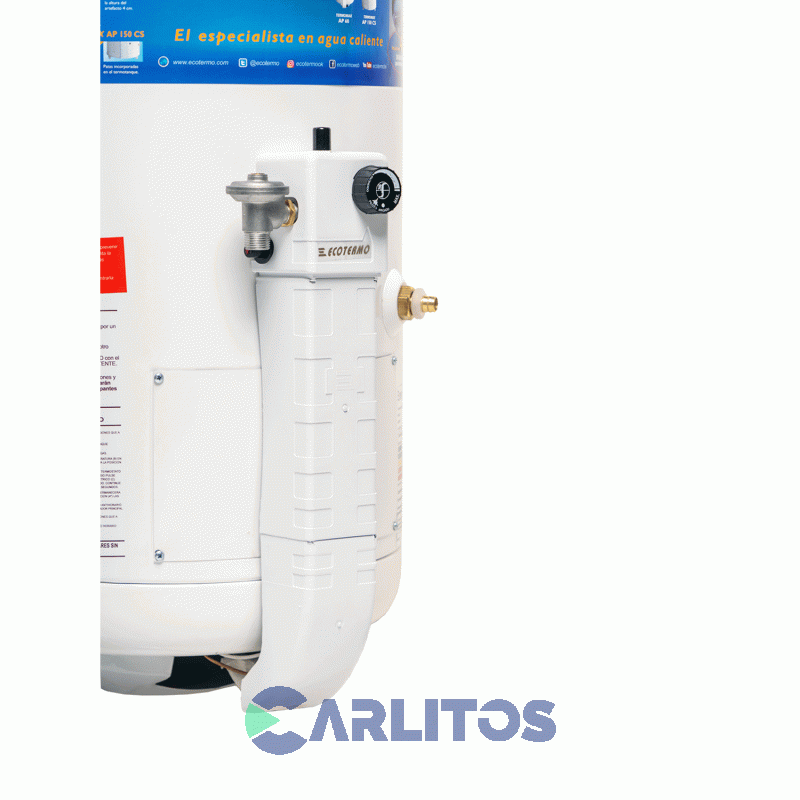 Termotanque A Gas Ecotermo Alta Potencia 60 Litros Gas Natural - C.Superior