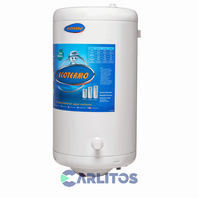 Termotanque Eléctrico Ecotermo 70 Litros - 1400 Watts Elec 70