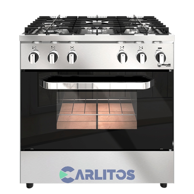 Cocina A Gas Industrial Morelli 82 CM Acero Inoxidable 16069