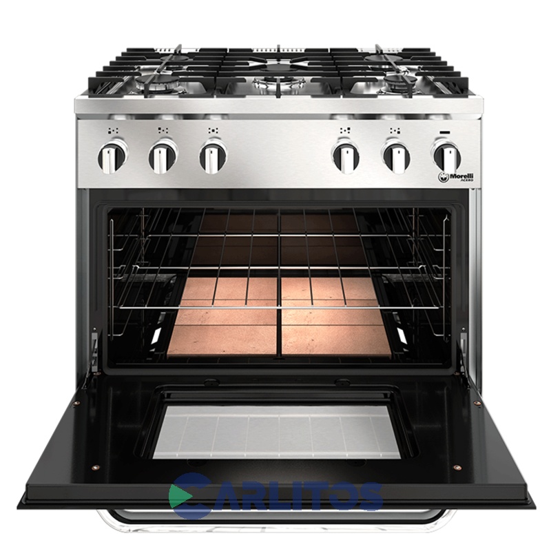 Cocina A Gas Industrial Morelli 82 CM Acero Inoxidable 16069