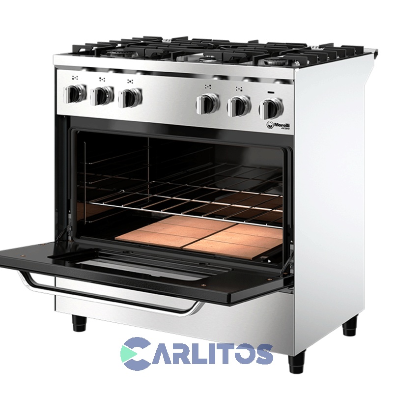 Cocina A Gas Industrial Morelli 82 CM Acero Inoxidable 16069