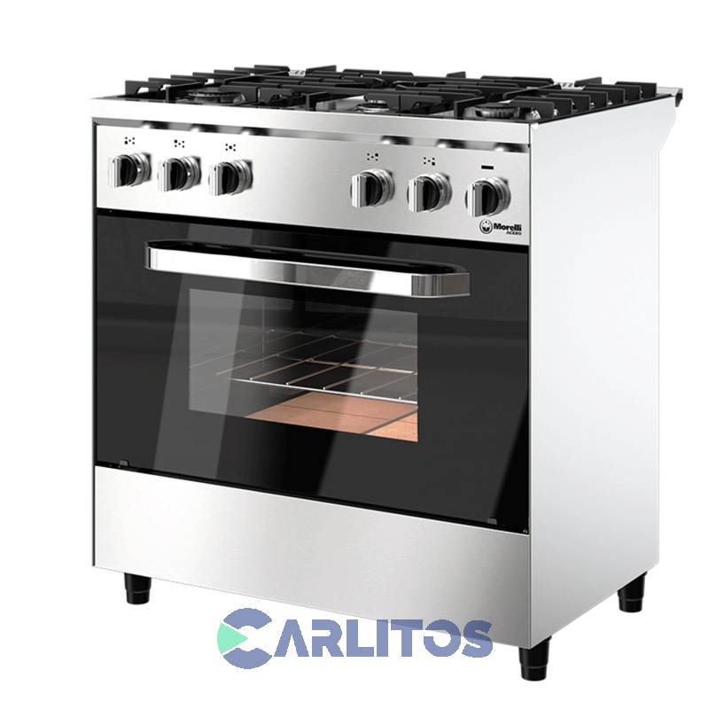 Cocina A Gas Industrial Morelli 82 CM Acero Inoxidable 16069