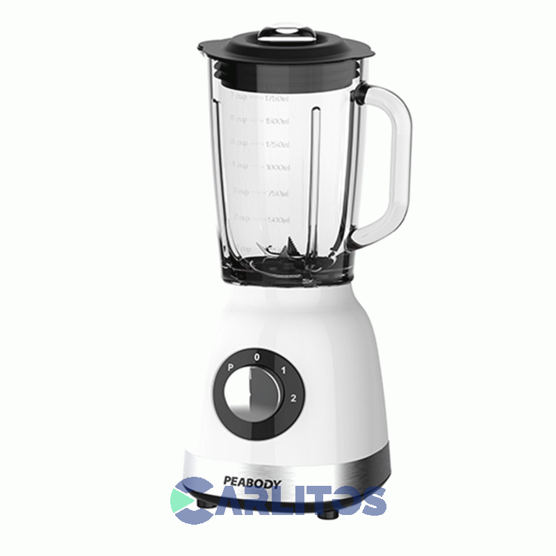 Licuadora Peabody 800 Watts Con Jarra De Vidrio Pe-ln810b Blanca