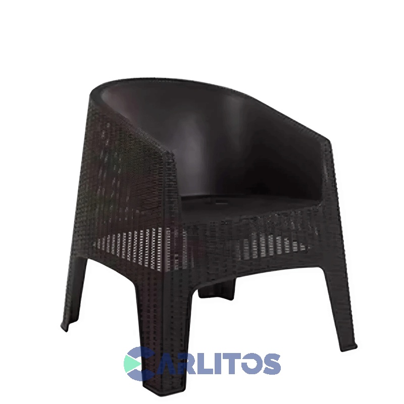 Combo X 4 Sillones Simil Ratan Oasis Capuchino Nr Oasisch
