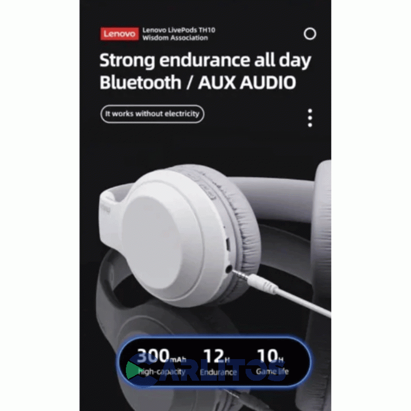 Auricular Vincha Con Bluetooth Lenovo Th10x-rs Rosa