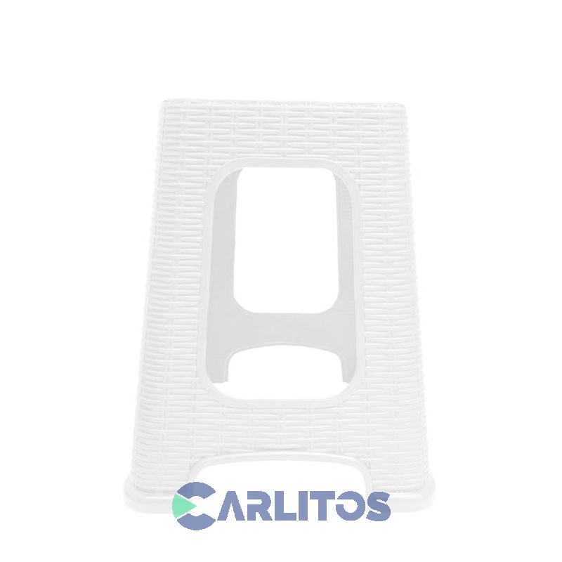Combo X 6 Banquitos Siml Ratan Cerdeña Blanco Garden Life F705000