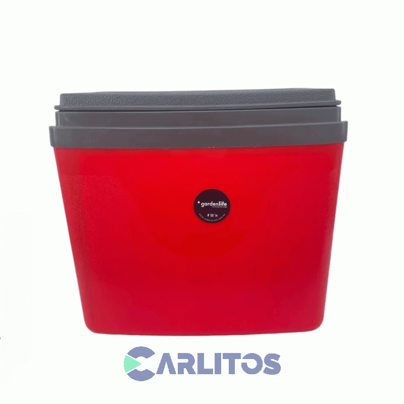 Conservadora Garden Life 24 Litros Rojo Con Grafito