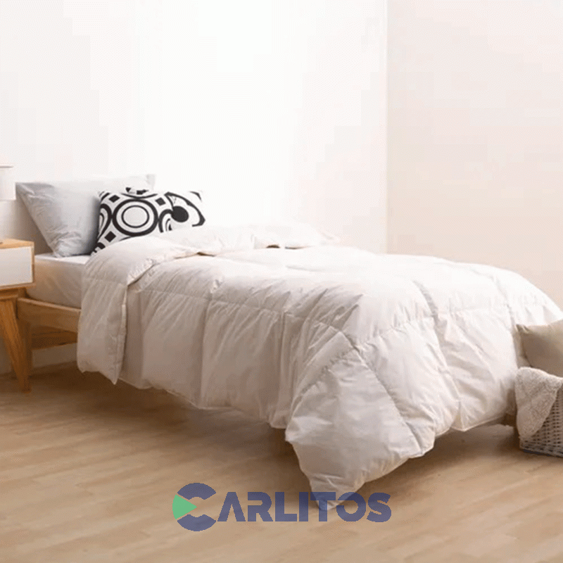 ACOLCHADO PLUMA ORO CASABLANCA COD: 3900 TWIN SIZE BLANCO
