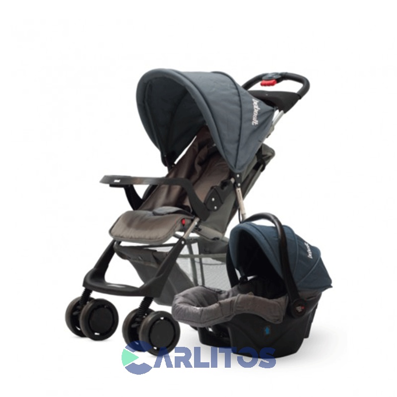 Coche De Paseo Eos Incluye Portabebe/Butaca Bebesit 1337ts-l Gris Oscuro
