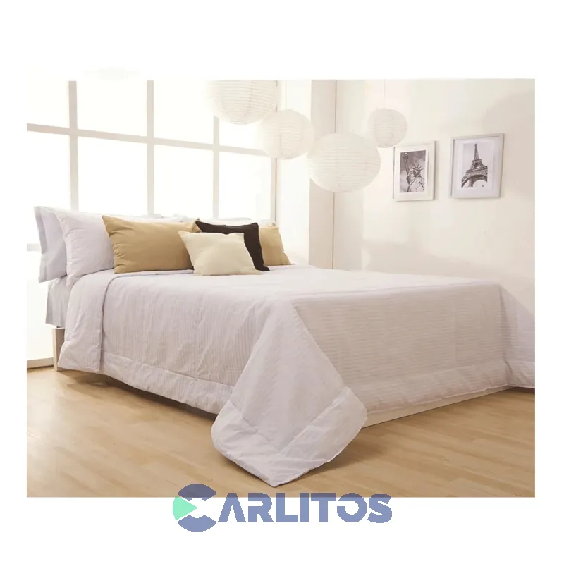 Acolchado Plumón Sintético Inspira Casablanca Queen Size