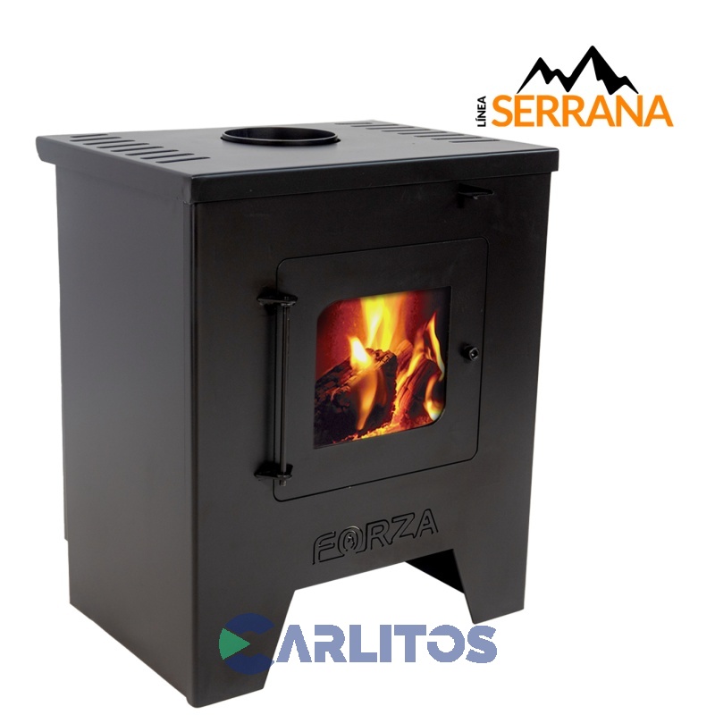 Estufa A LeÑa De Pie Linea Serrana Forza 13500 Kc F-13500