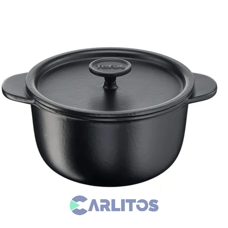 Olla Fundicion Antiadherente 2.7 Litros Negro T-Fal e2254404