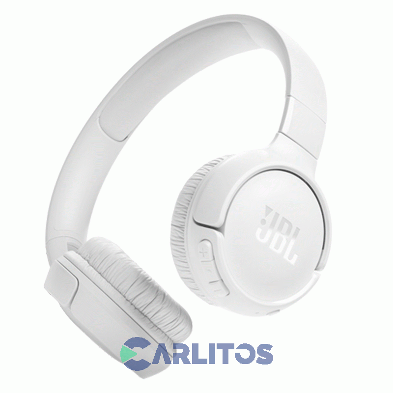 Auricular Vincha Jbl Con Bluetooth Tune T520Bt Jblt520btwhtam Blanco