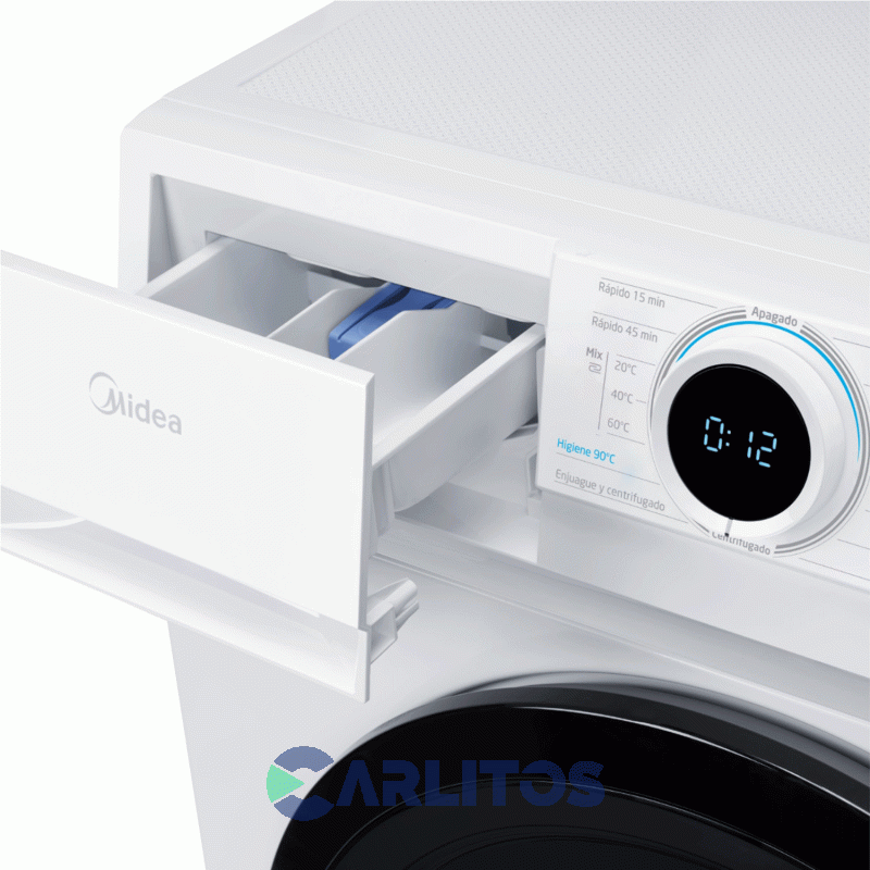 Lavarropa Carga Frontal Midea 6 KG - 1000 Rpm Blanco Mf100w60/w-a1