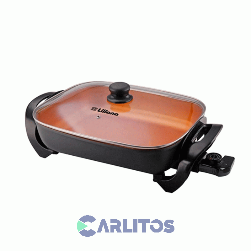 Parrilla Electrica Lilliana Grill Con Tapa De Vidrio Aak920