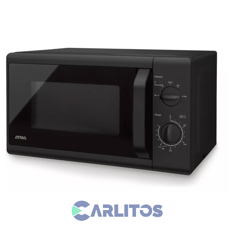 Microondas Rotativo Atma 20 Litros Negro Matrb20uap
