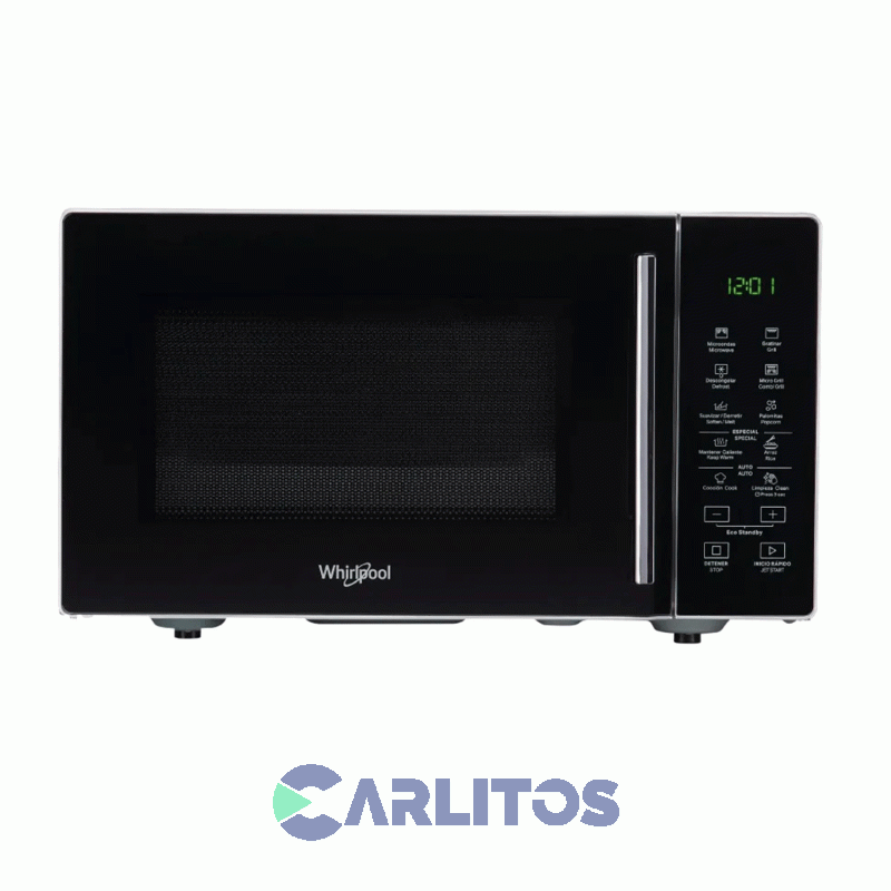 Microondas Digital Con Grill Whirlpool 25 Litros Silver Wms25bs