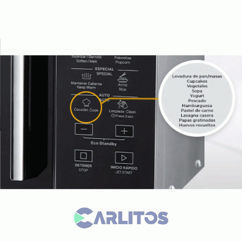 Microondas Digital Con Grill Whirlpool 25 Litros Silver Wms25bs
