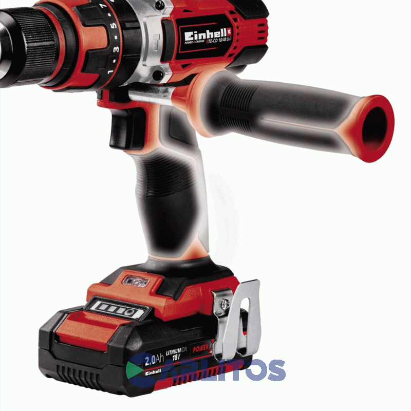Taladro Atornillador Einhell 13 Mm Inalambrico 18 V En Kit Te-cd 18/48 Li-i (2 X 2.0Ah)