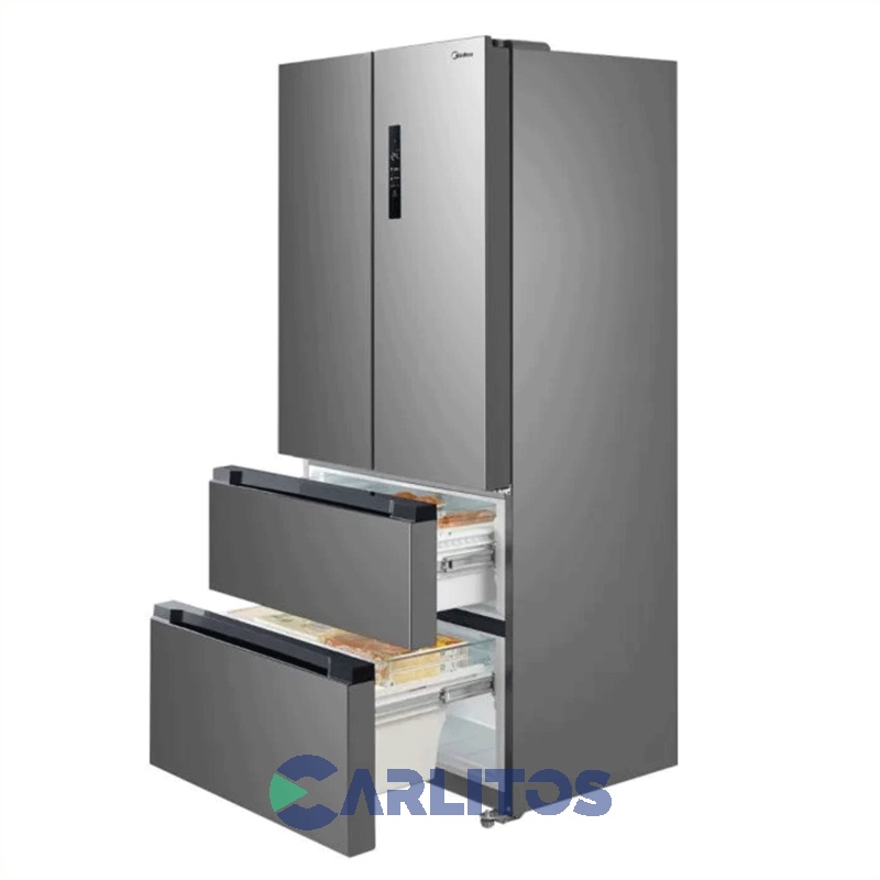 Heladera No Frost Side By Side Midea 470 Litros Inverter Acero IRf-f17xar1