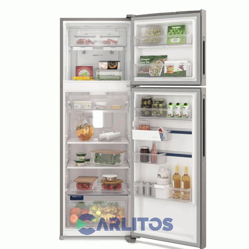 Heladera No Frost Electrolux Inverter 408 Litros Gris Plata If43s