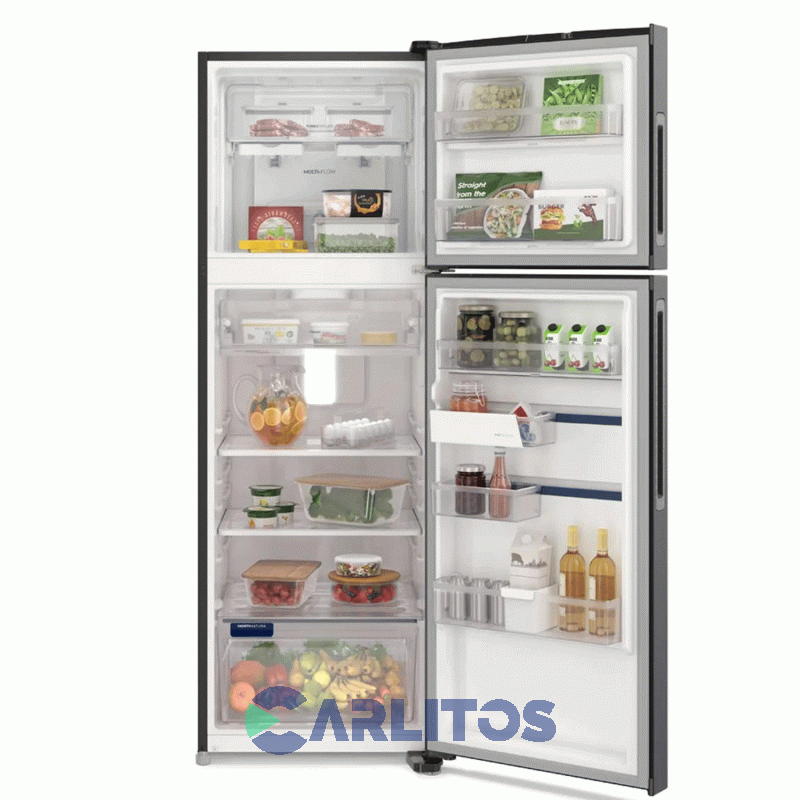 Heladera No Frost Electrolux Inverter 424 Litros Gris Plata Iw45s