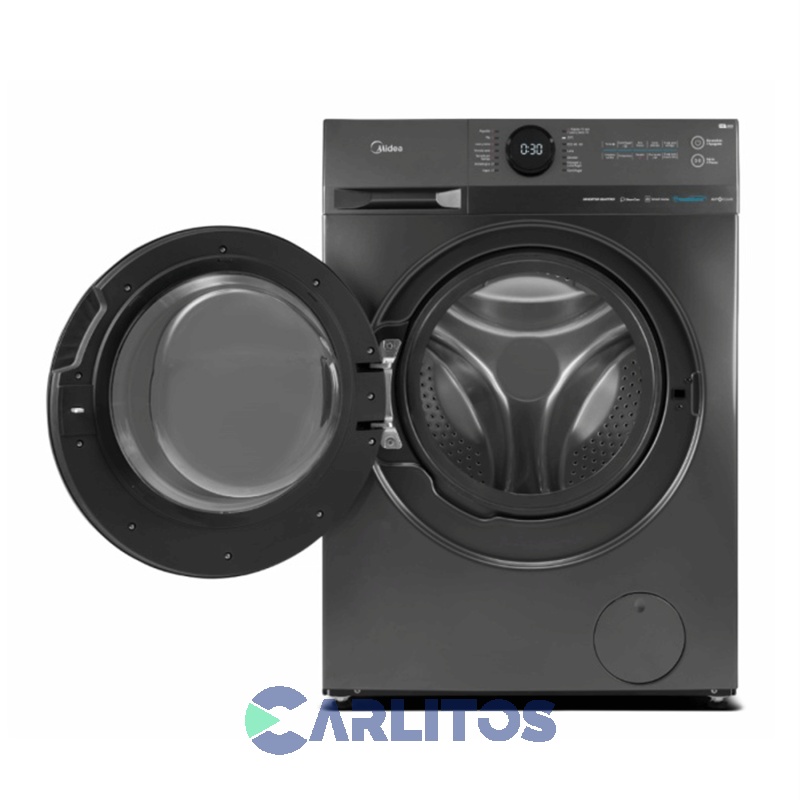 Lavasecarropa Midea Inverter 8 KG-1400 RPM Plata Mg200d80wb/t-a1