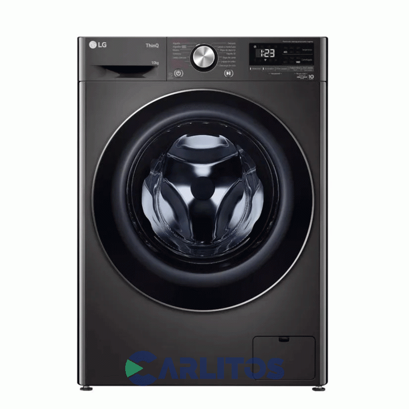 Lavarropa Carga Frontal Lg Inverter 10 KG - 1400 RPM Gris Con Wifi Wm10bvc4s6