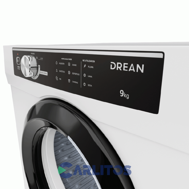 Secarropa Automatico Por Calor Drean 9 KG Blanco -Sed090vbcl