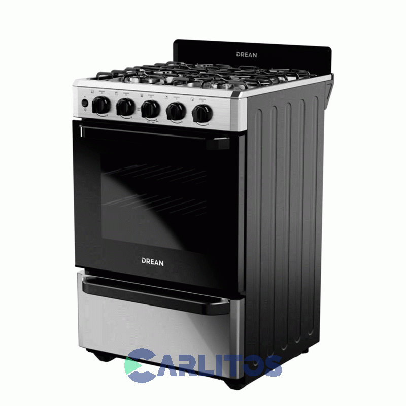 Cocina a Gas Acero Drean 56 Cm-Inoxidable 4 Multigas
