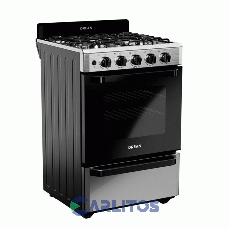 Cocina a Gas Acero Drean 56 Cm-Inoxidable 4 Multigas