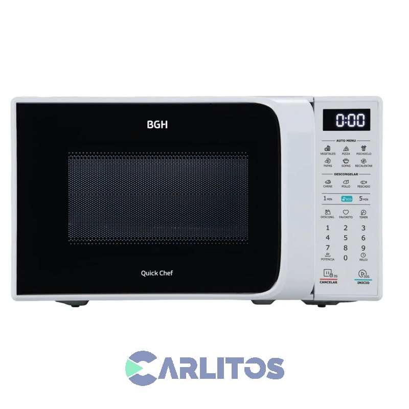 Microondas Digital Bgh 20 Litros Blanco B120db20I