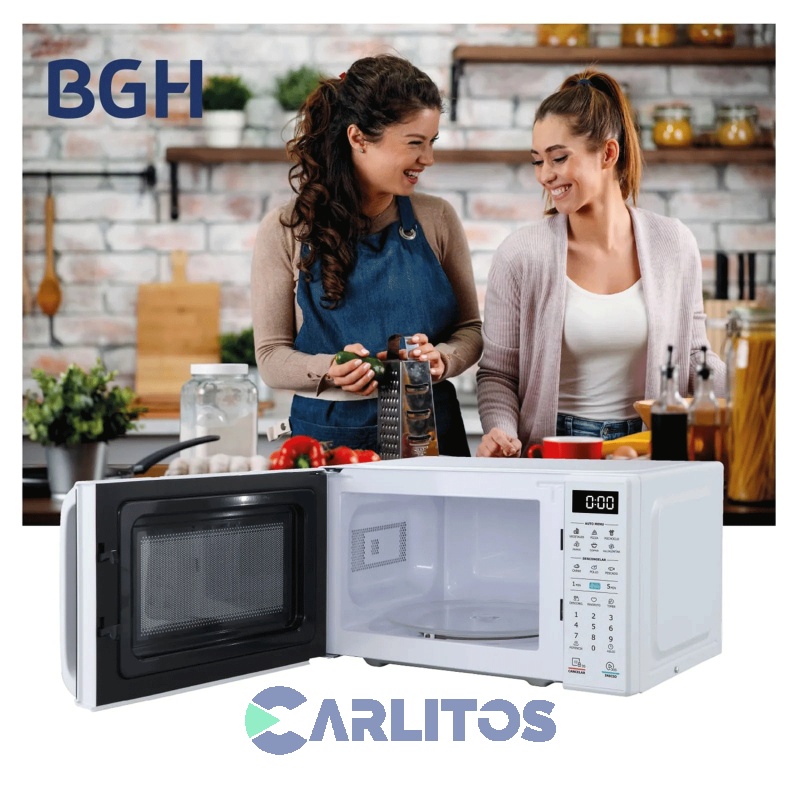 Microondas Digital Bgh 20 Litros Blanco B120db20I