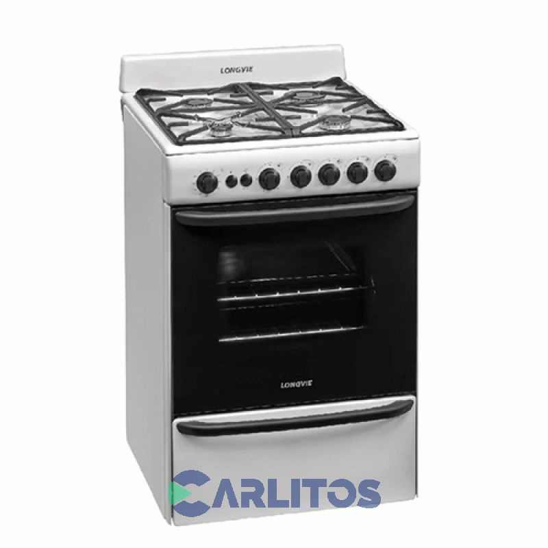 Cocina A Gas Longvie 56 CM Blanca Multigas 13501bf