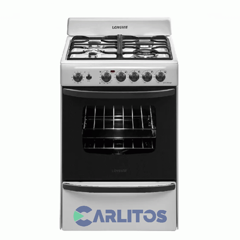 Cocina A Gas Longvie 56 CM Blanca Multigas 19501b
