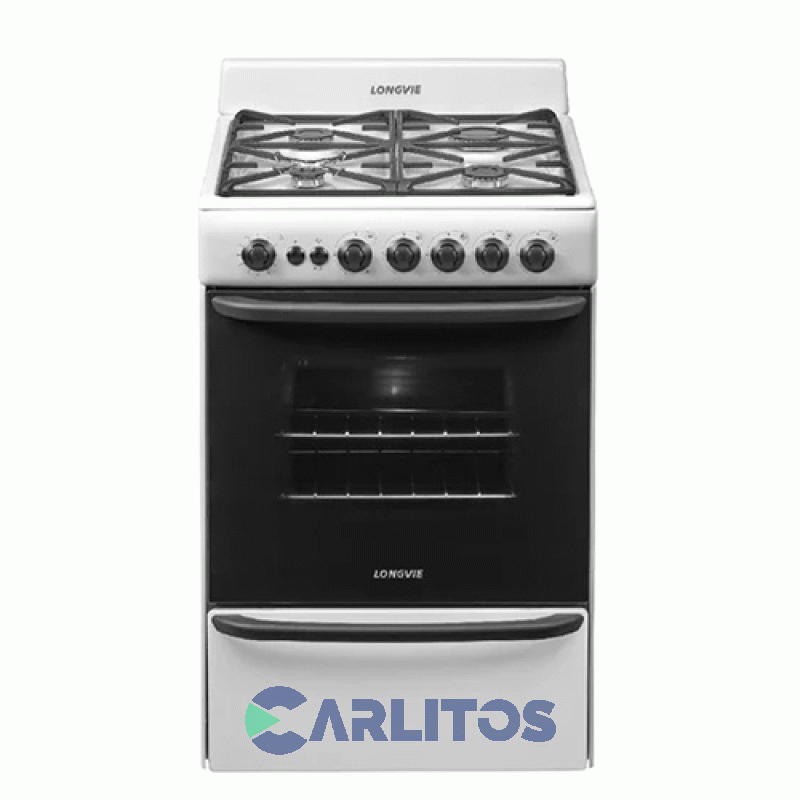 Cocina A Gas Longvie 60 CM Blanca Multigas 13601BF
