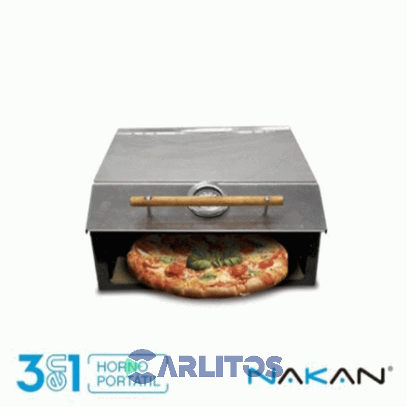 Horno Y Parrilla Portátil 3 En 1 Nakan