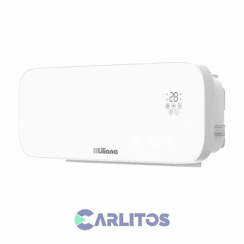 Caloventor De Vidrio Liliana De Pared Tipo Split 2000 Watts.Smartheat Blanco Cwd951