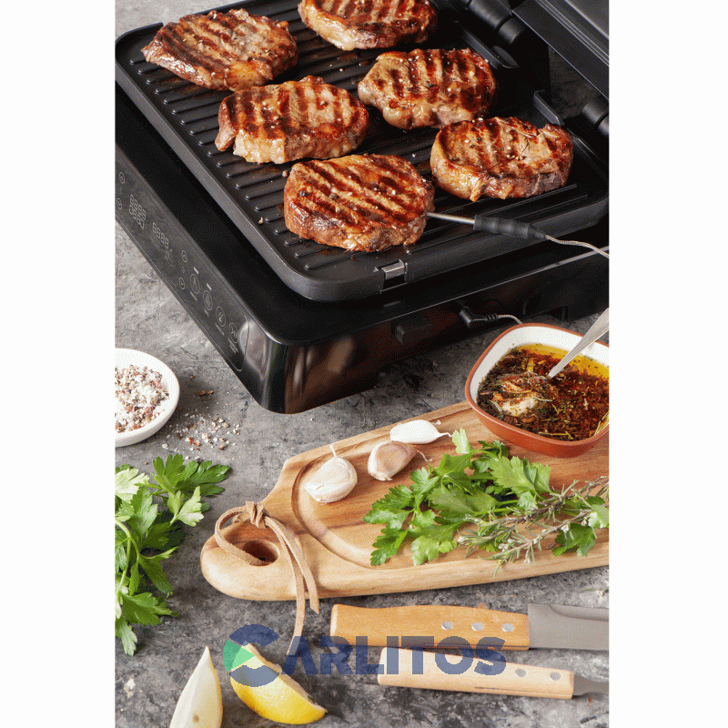 Freidora De Aire Y Grill Peabody Pe-afg02n Acero Inoxidable