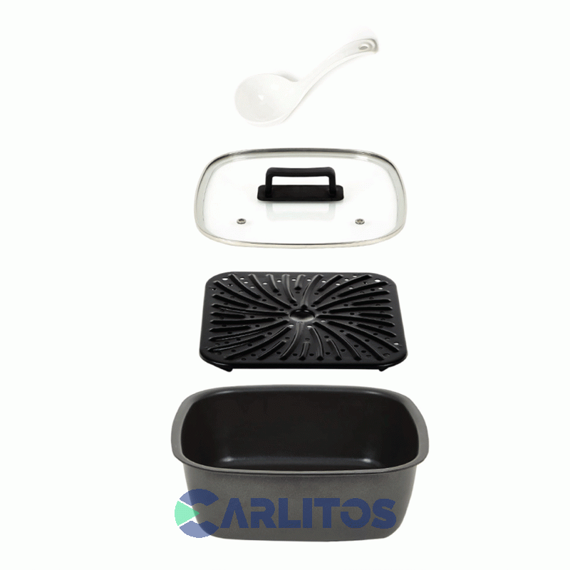 Freidora De Aire Y Multifunción Peabody Con Olla Eléctrica Pe-afm01N Acero Inoxidable