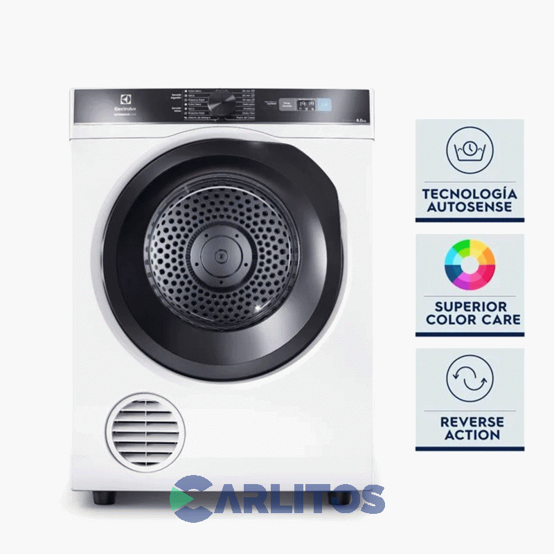 Secarropa Automático Electrolux 8 KG Blanco Eses208b
