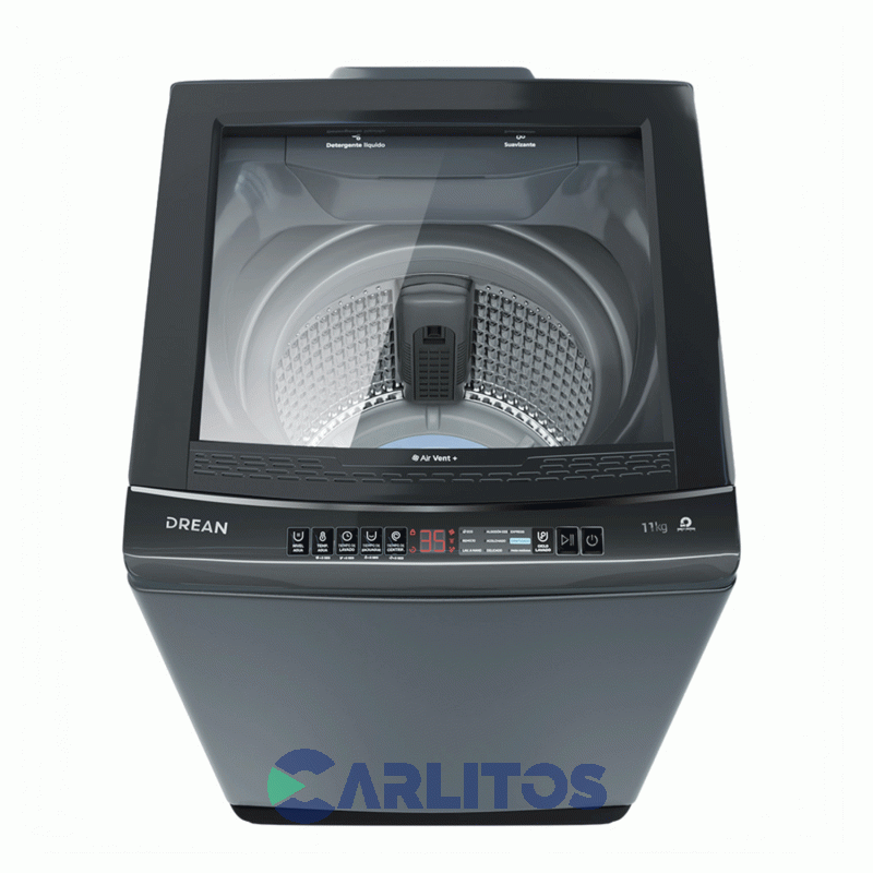 Lavarropa Carga Superior Inverter Drean 11 KG - 700 RPM Plata Lpdr1165lg