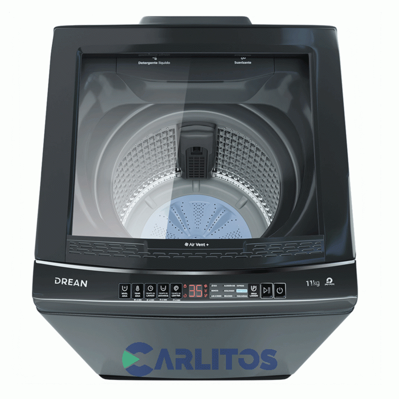 Lavarropa Carga Superior Inverter Drean 11 KG - 700 RPM Plata Lpdr1165lg