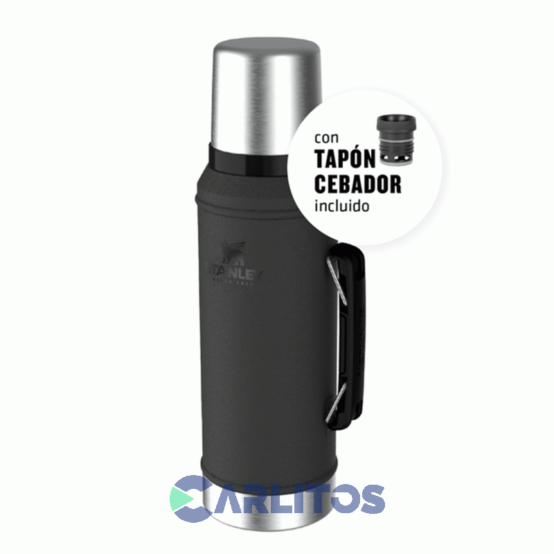 Termo De Mate Stanley Legendario Clásico 0.950 Litros Negro 2.0