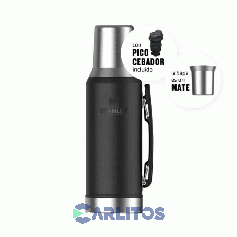Termo De Mate Stanley Legendario System Classic 1.2 Litros Negro 2.0