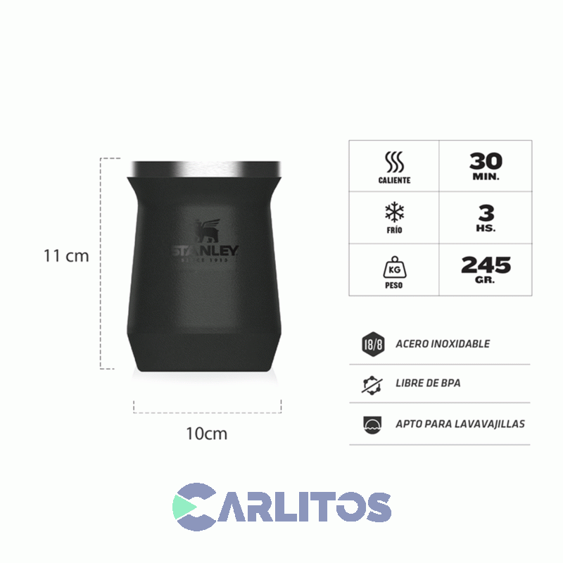 Mate Stanley Legendario Clásico Negro 2.0
