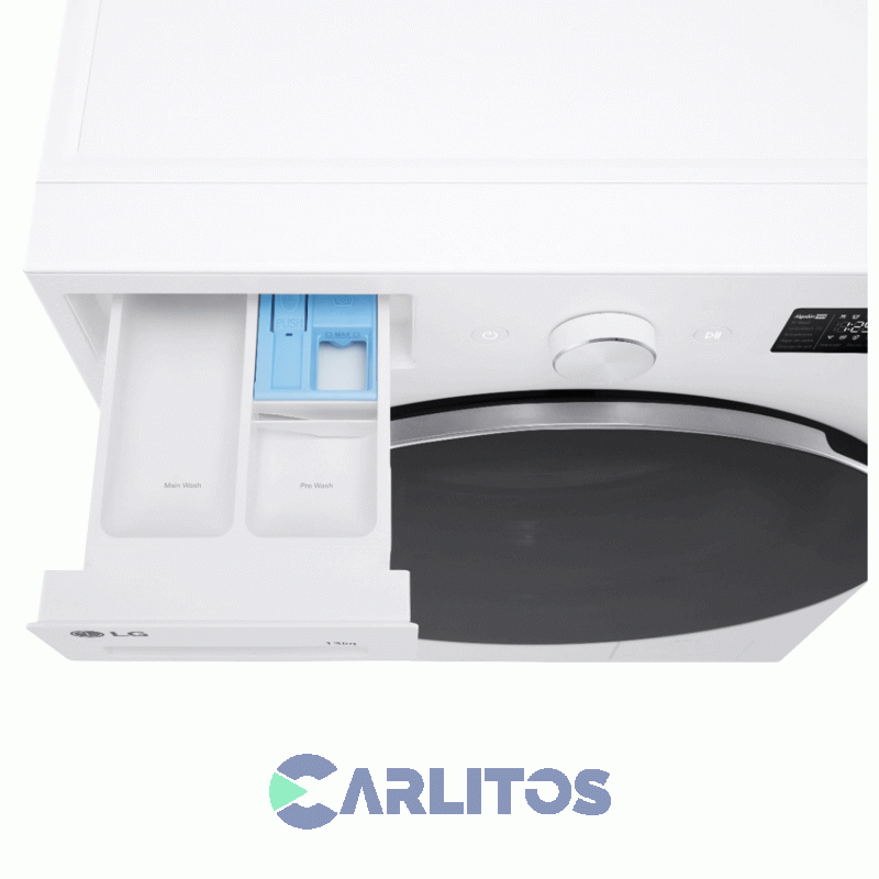 Lavarropa Carga Frontal Lg Inverter 13 KG -1000 RPM Blanco Con Wifi Blanco Wm13gwnts6p